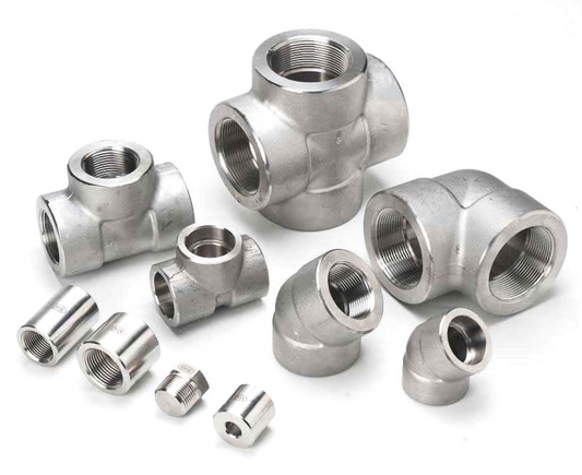 Overview: Stainless steel forged pipe fittings.
